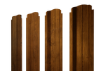 Штакетник П-образный B фигурный 0,45 Print Elite Golden Wood TwinColor