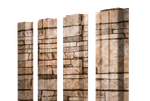 Штакетник П-образный A с прямым резом 0,45 Print Elite Sand Stone TwinColor