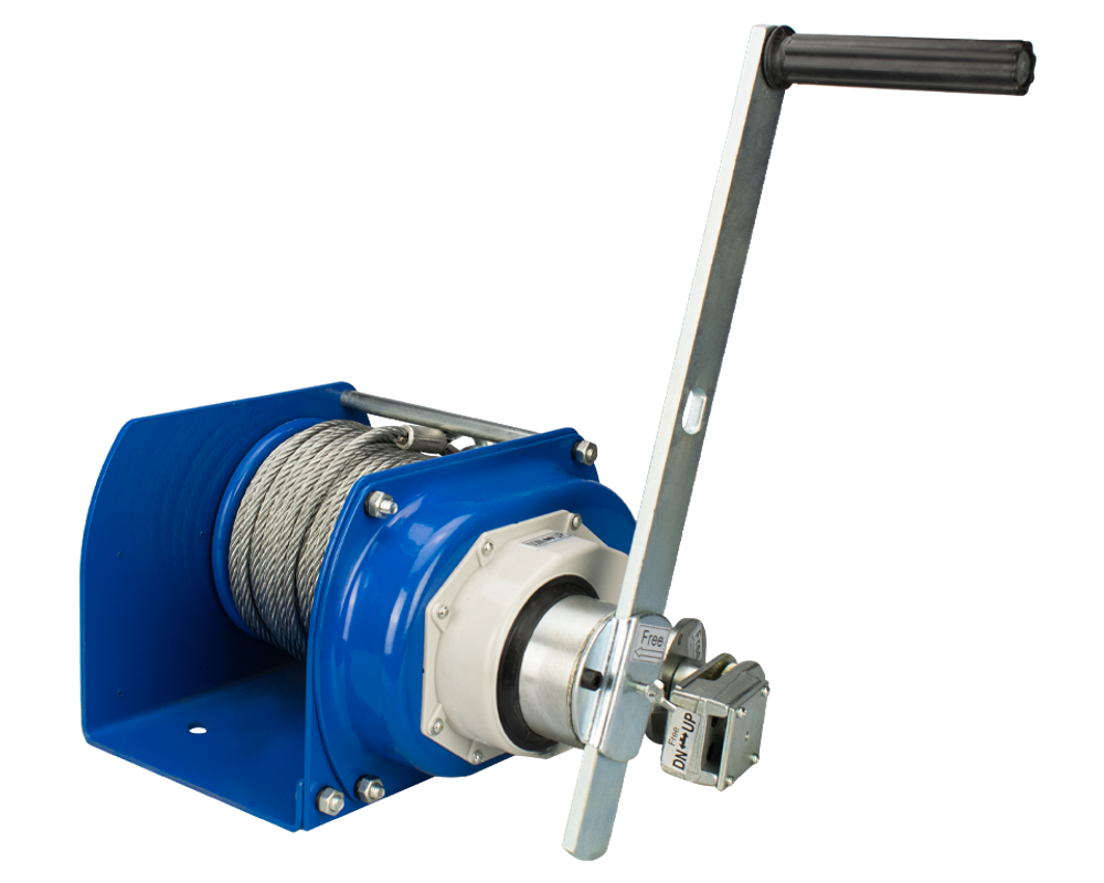 Лебедка ручная CHW-2.0, г/п 2000 кг, канат 40 м