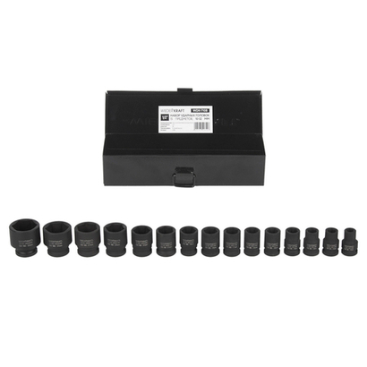 WDK-710B Набор ударных головок 1/2" 15 пр., 10-32 мм.