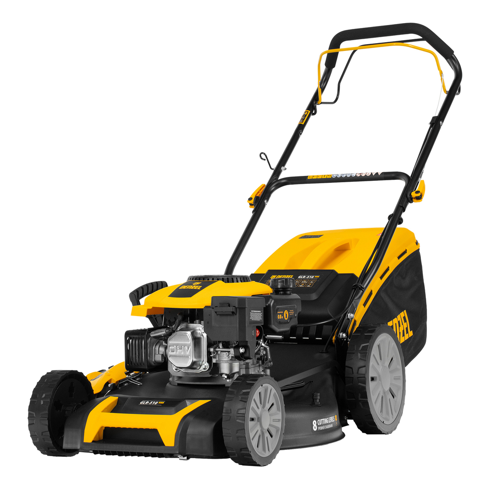 Газонокосилка бензиновая GLR-510SP-K, 180 см3, ширина 51 см, привод, травосборник 65 л Denzel