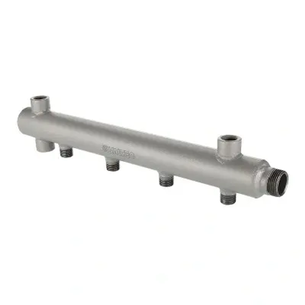 Коллектор распределительный концевой 6 отводов 1"н x ½"н Valtec VTc.510.BS.060406