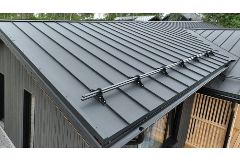 Кликфальц Pro Grand Line 0,5 Rooftop Бархат с пленкой на замках RAL 9005 черный