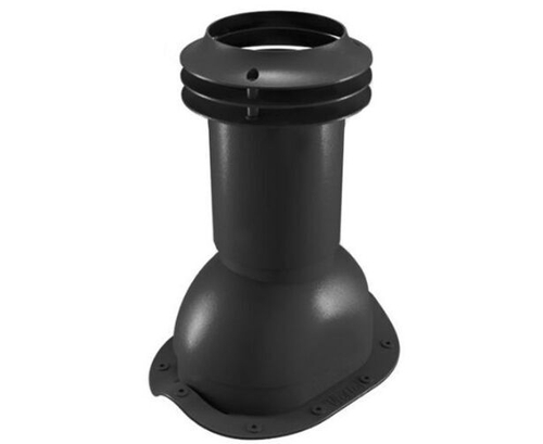 Выход вентиляции канализации для металлочерепицы 335\250\423 черный RAL 9005