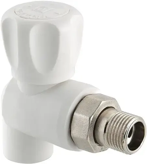 Кран шаровый с американкой угловой и переходом на пп трубу 25мм x ¾"н Valtec VTp.718.0.02505