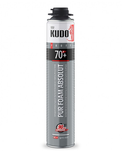 Пена монтажная профессиональная Kudo PROFF ABSOLUT 70+ XPRESS летняя 1000 мл, шт