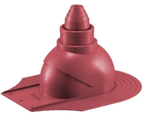 Антенный выход для мягкой кровли при монтаже 335\250\292 красное вино RAL 3005