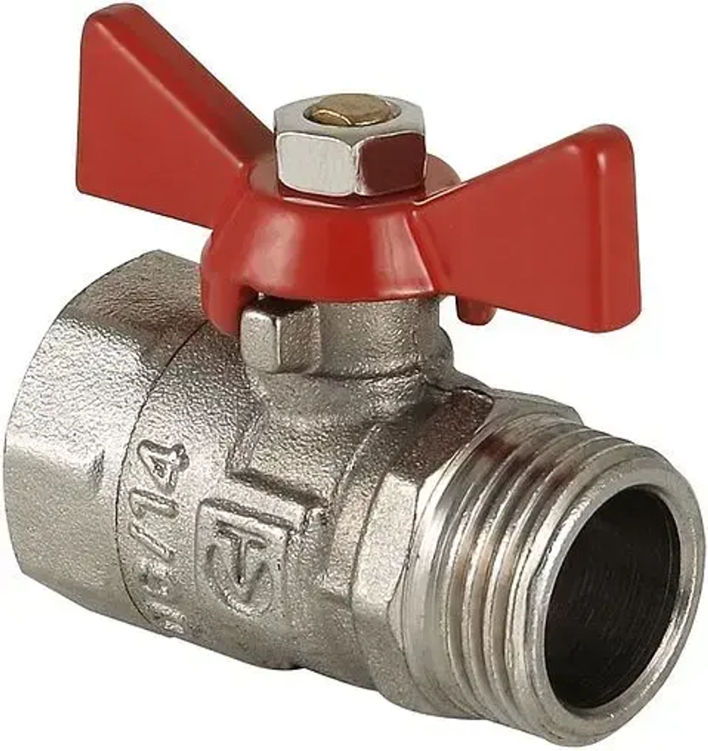 Кран шаровый ½"в x ½"н Valtec Compact VT.093.N.04