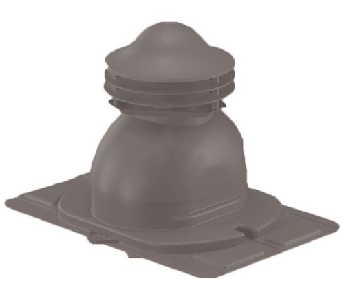 Универсальный выход вентиляции с универсальным проходным элементом 460\334\445 шоколад RAL 8017