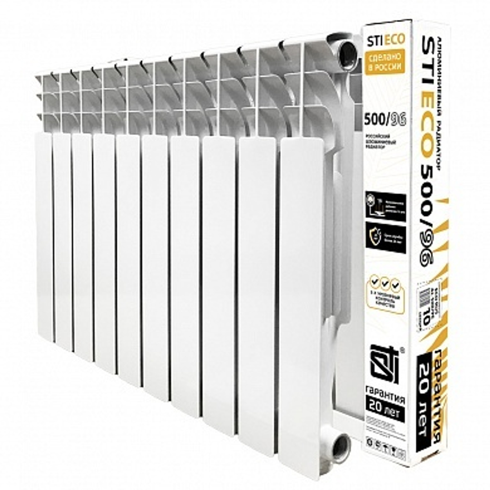 Радиатор алюминиевый STI ECO RUS AL 500/96 10 сек.