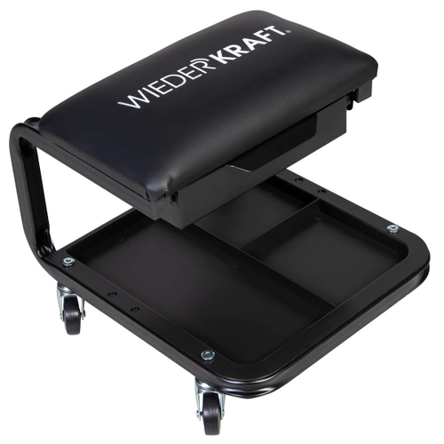 WDK-86030  Табурет ремонтный, инстр. полка у основания, ящик для инстр. под сиденьем