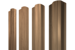 Штакетник М-образный B фигурный 0,45 Print Elite Honey Wood TwinColor