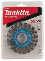 Щетка проволочная дисковая X-lock (d115 мм, толщ. проволоки 0,5 мм, толстые пучки ) Makita D-73405