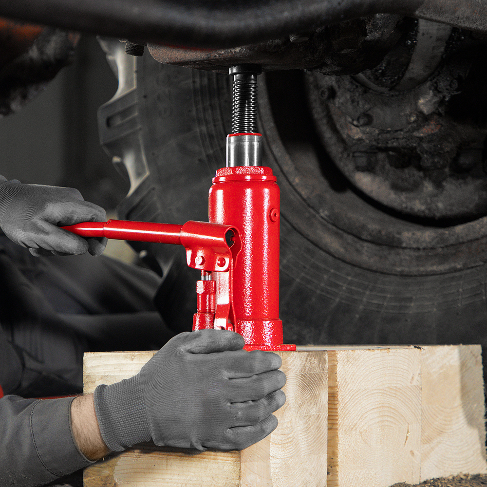 Домкрат гидравлический бутылочный, 8 т, h подъема 200-385 мм Sparta