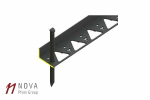 Анкер универсальный для газонных решеток и бордюра New Fix