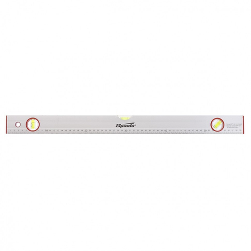 Уровень алюминиевый, 600 мм, 3 глазка, линейка Sparta