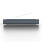 Труба соединительная МЕТАЛЛ ПРОФИЛЬ Foramina Freeze D100х1000 Grey
