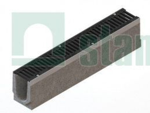 Лоток водоотводный DN100 комплект Drive с решеткой кл.C, каскадами высоты H230-120 и шагом 5 мм