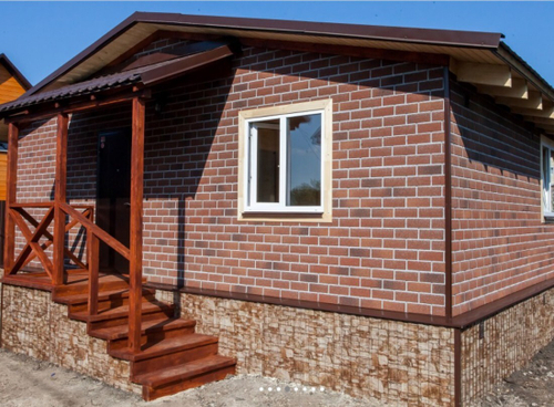 Фасадная плитка ТехноНиколь Hauberk Кирпич Красный 2 м2/упак, упак