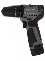 DBE-7311CKIT Дрель-шуруповерт аккумуляторная DeBever бесщеточная, ударная, 45Nm, 19+3, 10мм, 12В, 1.5 Ач в наборе с аккумулятором и зарядным устройством
