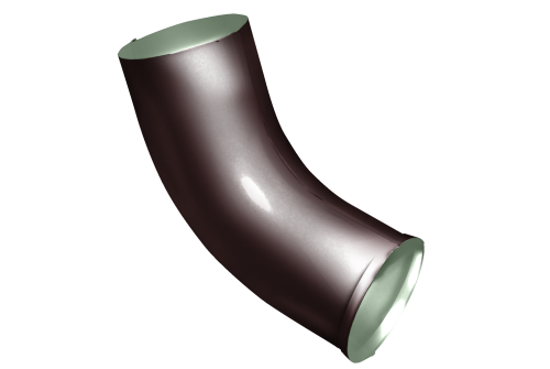Колено стока Optima 90мм RAL 8017 шоколад