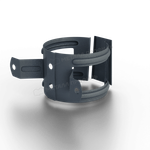 Держатель трубы (на дерево) МЕТАЛЛ ПРОФИЛЬ Foramina Freeze D100 Grey