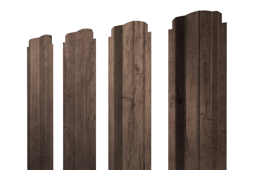 Штакетник П-образный В фигурный 0,45 Print Premium Almond Wood Fresh