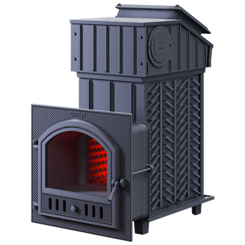 Печь для бани GFS 18П2 ЗК под облицовку (короб/дверца для пара)