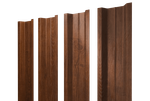 Штакетник П-образный В с прямым резом 0,45 Print-Double Premium Golden Wood Fresh