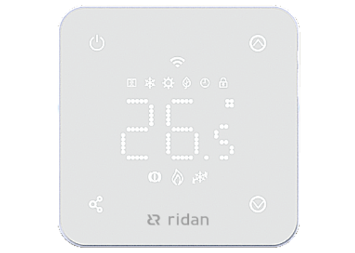 Ридан 088L1142R — Электронный комнатный термостат RSmart-FW с Wi-Fi подключением 230V, белый