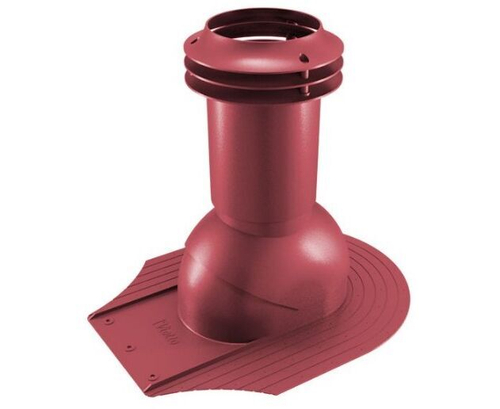 Выход вентиляции канализации для мягкой кровли при монтаже 469\370\423 красное вино RAL 3005