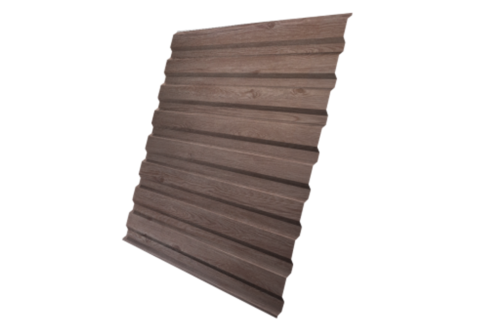 Профнастил C20A 0,45 Print Elite White Wood TwinColor