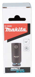 Ударная торцовая головка Impact Black 1/2, 24x81,5 мм Makita E-16520