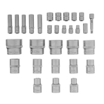 Набор инструментов, 1/2", 1/4", пластиковый кейс 76 предметов// Сибртех