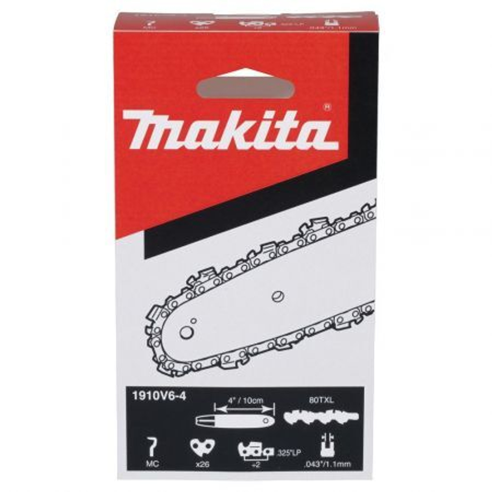 Цепь, длина 10см/4, шаг 0.325, паз 1.1мм, звеньев 26, 80TXL Makita 1910V6-4