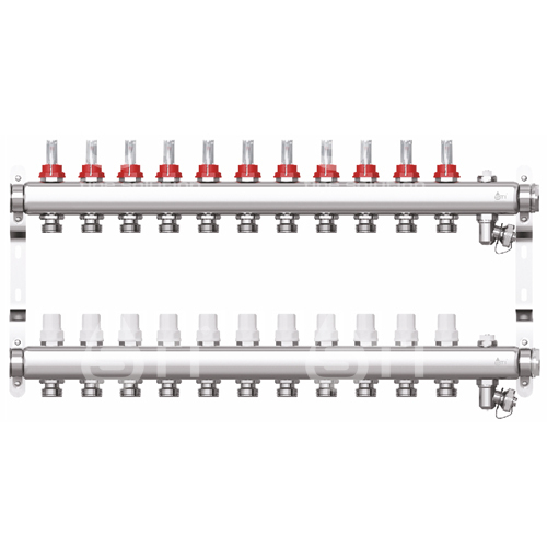 Коллекторная группа STI СМ11F в сборе с расходомерами (11 вых.)