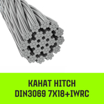 Канат HITCH DIN3069 7Х18+IWRC 8.0 мм