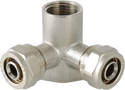 Водорозетка компрессионная проходная 20мм x ½"в x 20мм Valtec VTm.334.N.200420