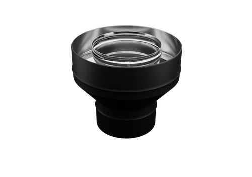 Переход Феррум на сэндвич нержавеющий, (430/0,8мм), ф150/210, по воде (черный)