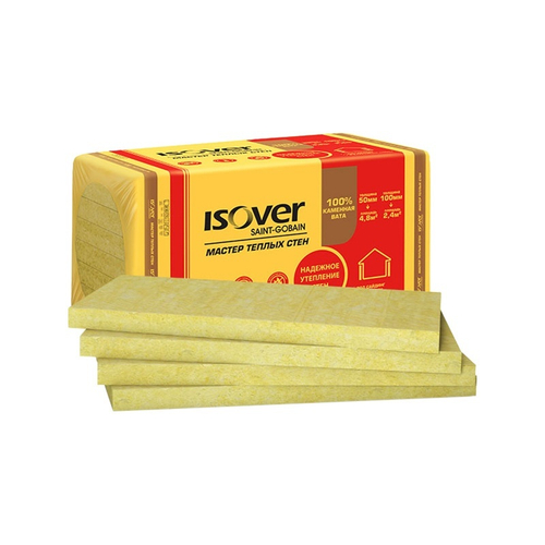 Утеплитель Isover Мастер Теплых Стен 1000х600х50 мм, 8 шт