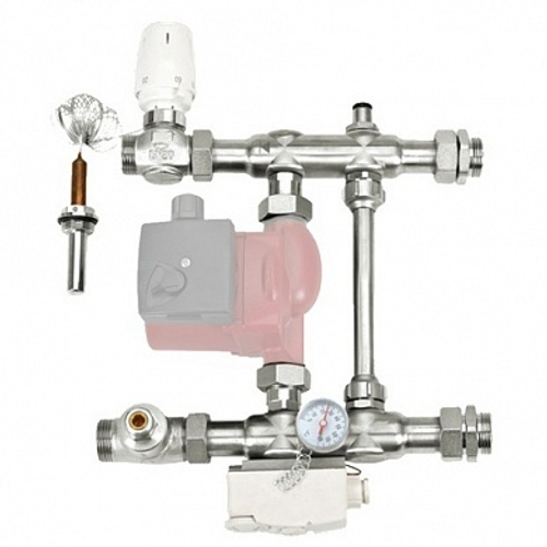 Узел насосно-смесительный Е011-1, с термогол. и термостатом, без насоса