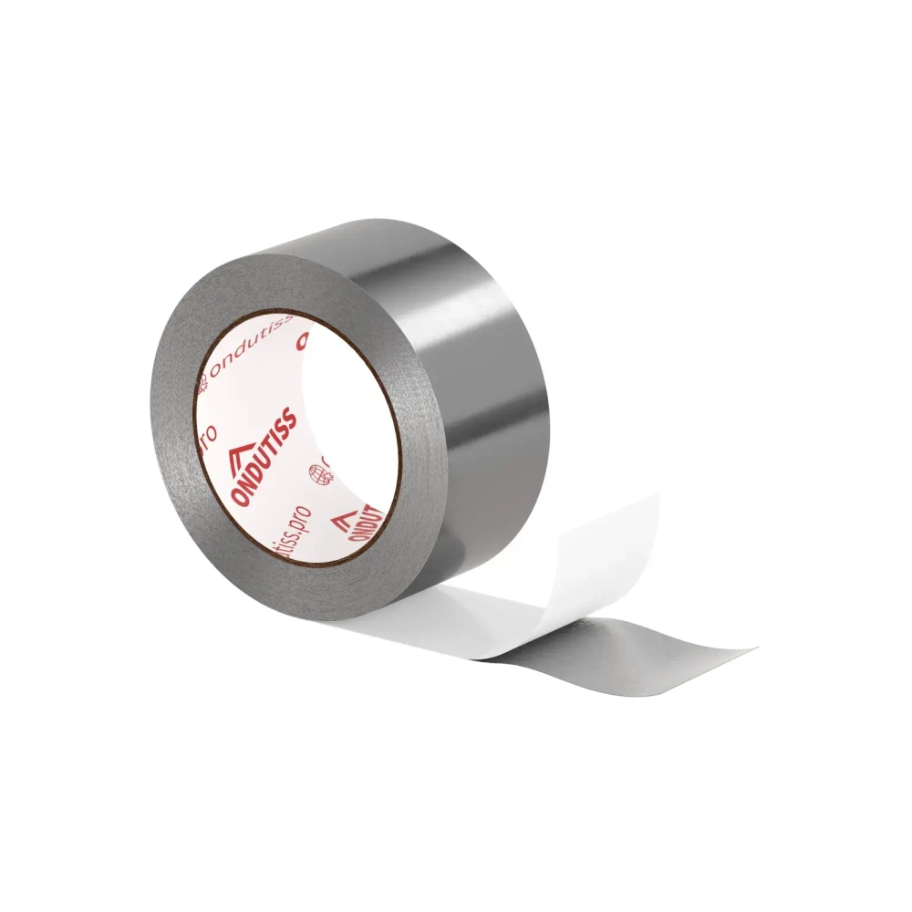 Лента Ондутис Termo Tape фольгированная монтажная самоклеящаяся для герметизации нахлёста теплоотражающих плёнок в банях и саунах (50ммx25м)