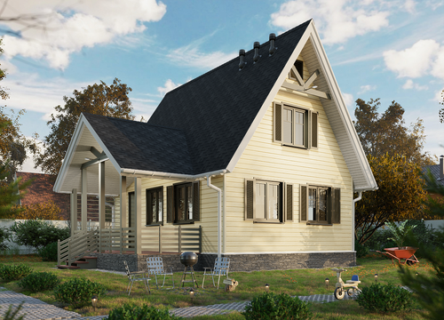 Сайдинг LUX под дерево, Брус, зрелый каштан