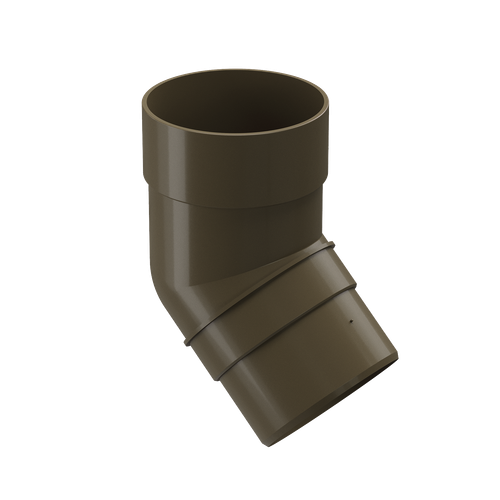 Колено 45˚ для водосточной трубы Premium, каштан