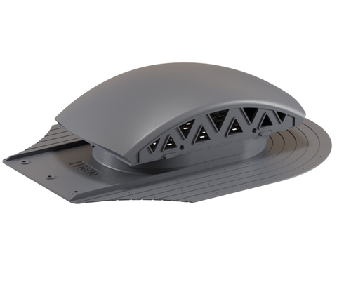 Вентилятор подкровельного пространства для мягкой кровли при монтаже, черепаха 469/370/145 серый графит RAL 7024