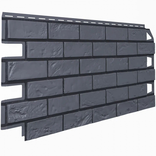 Панель фасадная ТехноНиколь Оптима Кирпич серый 1128х441 мм (0,42 м2), 10 шт/упак