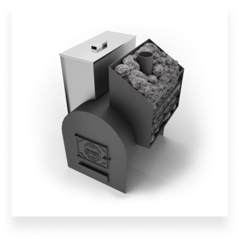 Печь для бани Сабантуй 3D 20 бак справа