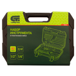 Набор инструментов 82 предмета, CrV, 1/2", 1/4" Сибртех