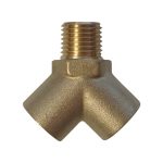 WDK-20FM Фитинг Y - образный, резьба 1/4" PT, F-F-M (внутренний/внутренний/внешний), латунь