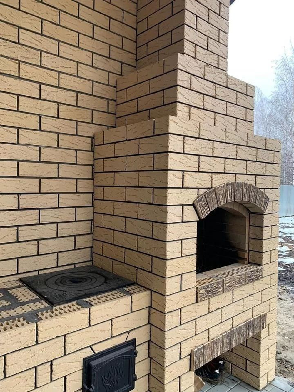 Кирпич керамический ВЗКСМ утолщенный Слоновая Кость Глубокий Рустик
